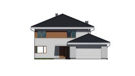 Projekt domu uA40 (WCB1055) - elewacja frontowa