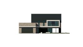 Projekt domu uA4 (WCB1006) - elewacja frontowa