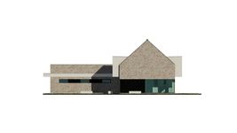 Projekt domu uA4 (WCB1006) - elewacja prawa