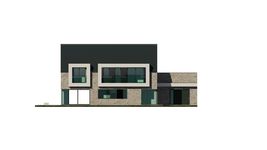 Projekt domu uA4 (WCB1006) - elewacja tylna