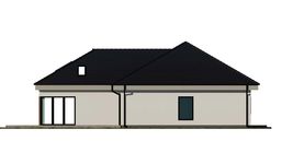 Projekt domu uA35 (WCB1051) - elewacja lewa