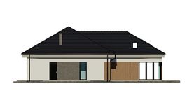 Projekt domu uA35 (WCB1051) - elewacja prawa