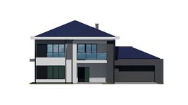 Projekt domu uA31 (WCB1047) - elewacja frontowa