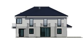 Projekt domu uA20 (WCB1033) - elewacja frontowa