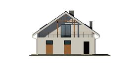 Projekt domu uA25 (WCB1041) - elewacja prawa