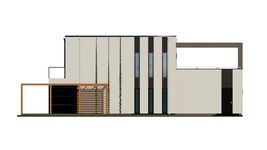 Projekt domu uA22 (WCB1035) - elewacja prawa