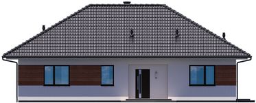 Projekt domu KA21 (PKT1030) - elewacja frontowa