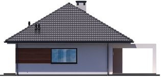 Projekt domu KA21 (PKT1030) - elewacja prawa