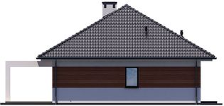 Projekt domu KA21 (PKT1030) - elewacja lewa