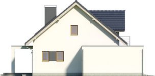 Projekt domu Etiuda 2G (WRN1468) - elewacja lewa
