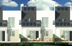 Projekt domu Andrzej szeregówka (WRR1067) - elewacja tylna