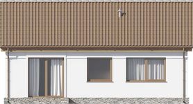 Projekt domu Kos LMB146 (WRB1607) - elewacja tylna