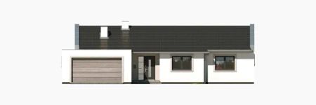 Projekt domu Simple 5-30 (WRD3288) - elewacja frontowa