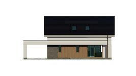 Projekt domu uA34v5 (WCB1303) - elewacja tylna