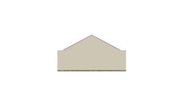 Projekt domu uA229 (WCB1374) - elewacja lewa