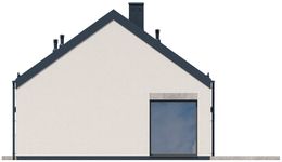 Projekt domu KA220 SZ (PKT1259) - elewacja prawa