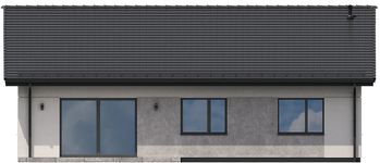 Projekt domu KA230 SZ (PKT1266) - elewacja tylna