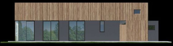 Projekt domu D21-18A G2 (WSA1002) - elewacja lewa