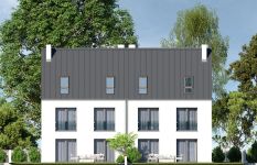 Projekt domu Fast jednorodzinny dwulokalowy (WRR1153) - elewacja tylna