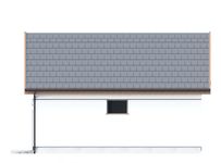 Projekt budynku gospodarczego G9A budynek gospodarczy (SLN2900) - elewacja prawa