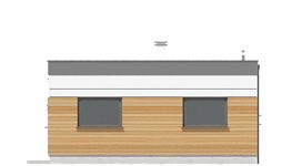 Projekt budynku gospodarczego G361A budynek gospodarczy (SLN2863) - elewacja prawa