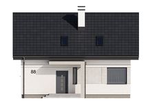 Projekt domu Samos szkielet drewniany (SLN2862) - elewacja frontowa
