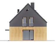 Projekt domu Hazi z garażem 1-st. [A] (WRF2485) - elewacja prawa