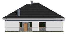 Projekt domu uA463 (WCB1623) - elewacja prawa