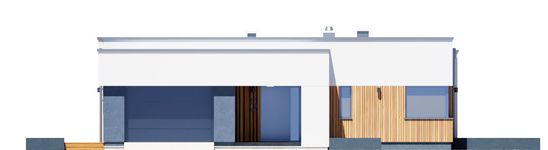 Projekt domu Klara VIII z garażem 1-st. [A] (WRF2489) - elewacja frontowa