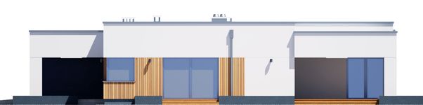 Projekt domu Klara VIII z garażem 1-st. [A] (WRF2489) - elewacja lewa