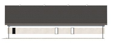 Projekt garażu G349 (SLN2903) - elewacja prawa