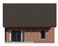 Projekt domu D440 (WAI1559) - elewacja tylna
