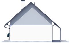 Projekt domu Santorini 2 szkielet drewniany (SLN2866) - elewacja prawa