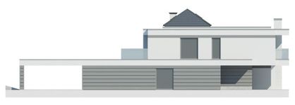 Projekt domu LK&1321 (LKP1177) - elewacja tylna