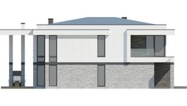 Projekt domu LK&1308 (LKP1176) - elewacja lewa