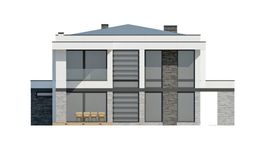 Projekt domu LK&1308 (LKP1176) - elewacja tylna