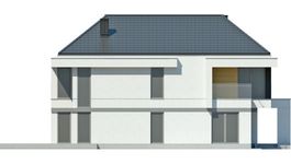 Projekt domu LK&1306 (LKP1175) - elewacja prawa