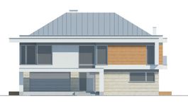 Projekt domu LK&1305 (LKP1174) - elewacja frontowa