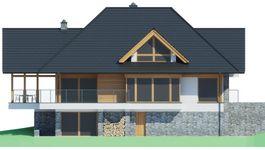 Projekt domu LK&1304 (LKP1173) - elewacja frontowa