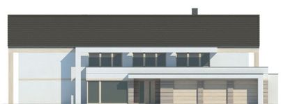 Projekt domu LK&1301 (LKP1147) - elewacja frontowa