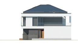 Projekt domu LK&1141 (LKP1167) - elewacja lewa