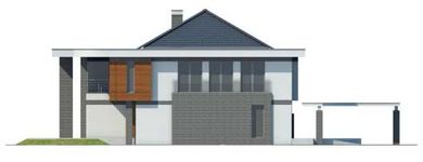 Projekt domu LK&1133 (LKP1158) - elewacja lewa
