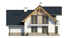 Projekt domu LK&1130 (LKP1155) - elewacja tylna