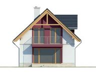 Projekt domu LK&1128 (LKP1153) - elewacja tylna
