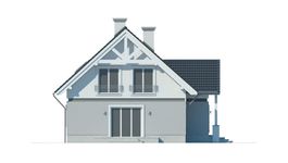 Projekt domu LK&1124 (LKP1223) - elewacja lewa