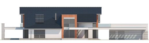 Projekt domu LK&1123 (LKP1222) - elewacja frontowa
