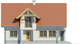 Projekt domu LK&1122 (LKP1221) - elewacja frontowa