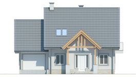 Projekt domu LK&1120 (LKP1217) - elewacja frontowa