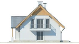 Projekt domu LK&1120 (LKP1217) - elewacja prawa