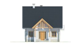 Projekt domu LK&1119 (LKP1224) - elewacja frontowa